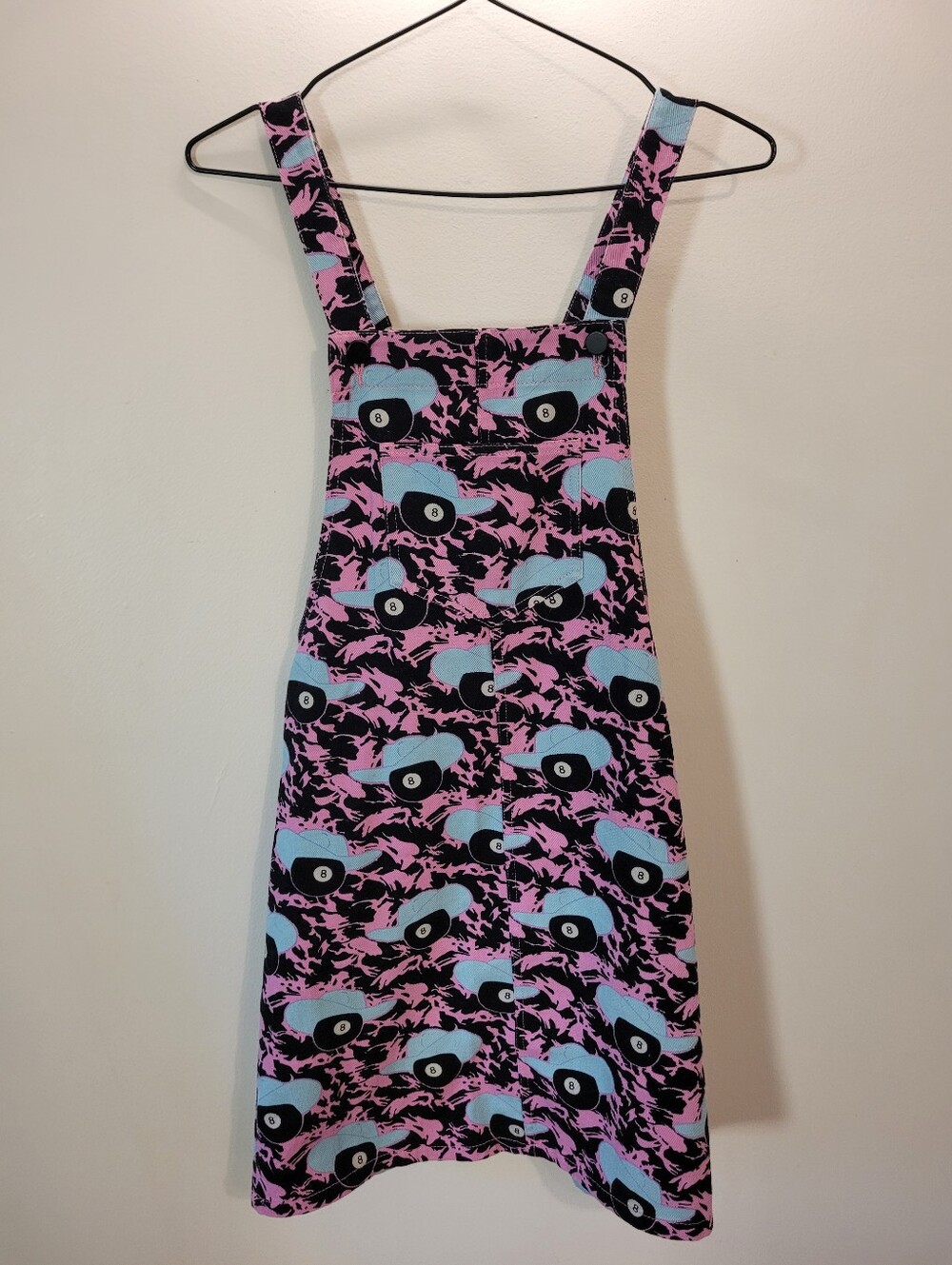 Twik X Hayley Elsaesser 8 Ball Cowboy Pink Blue Print Mini Dress - Xs